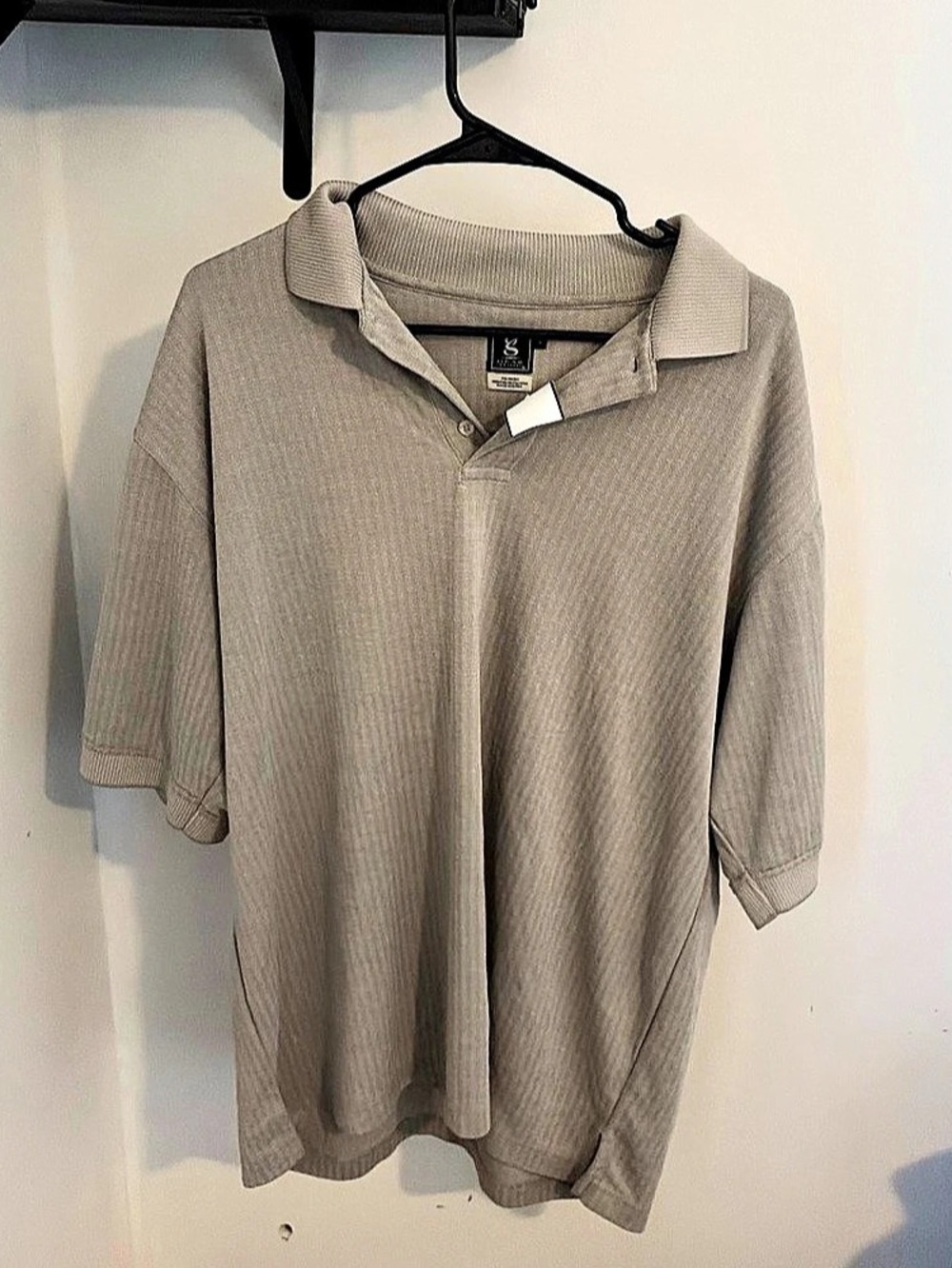 G/FORE Ribbed Tech Nylon Polo Gray
